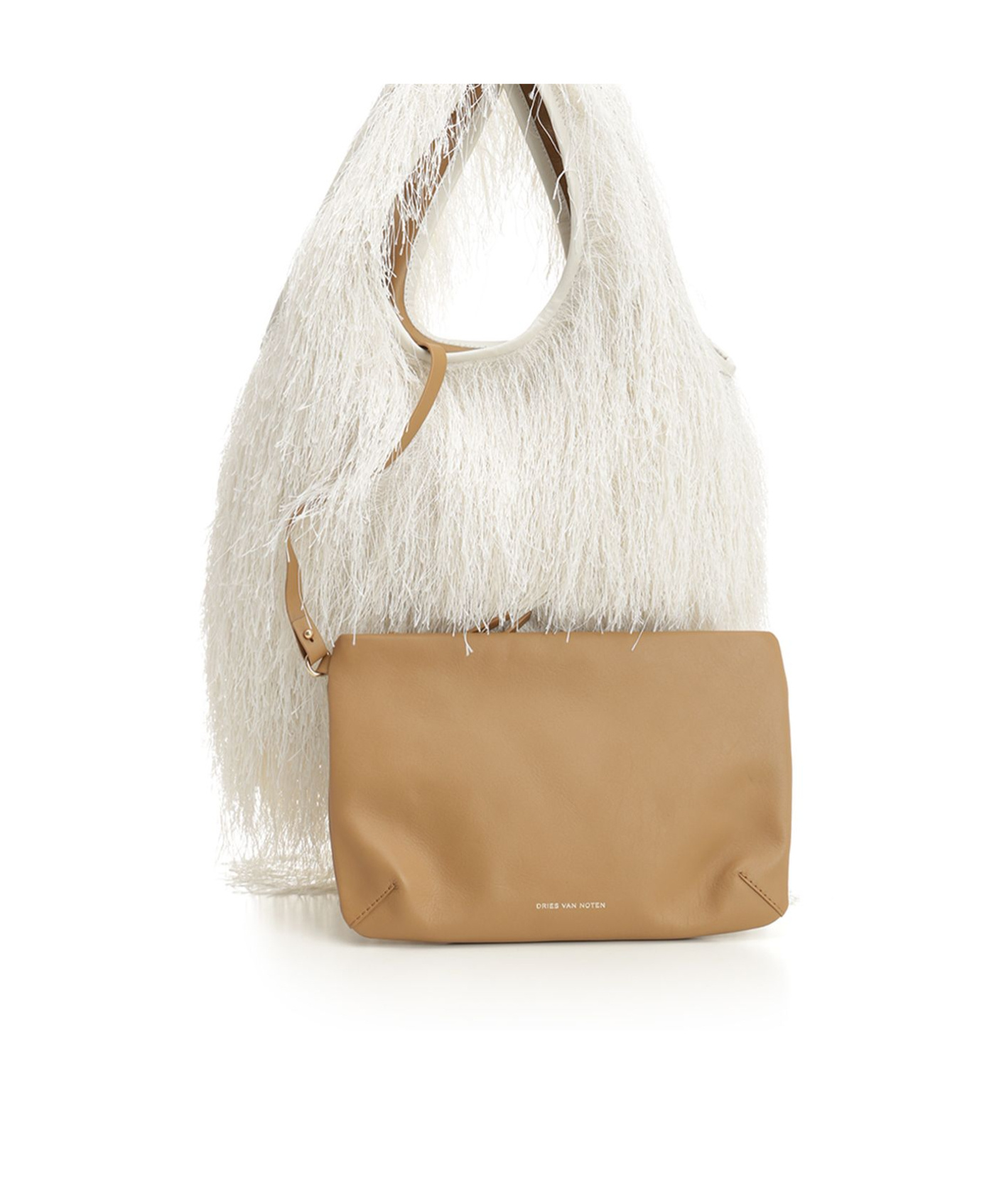 Dries Van Noten 00218-bw252-march171-2031 W.l.bag Handbags White In White
