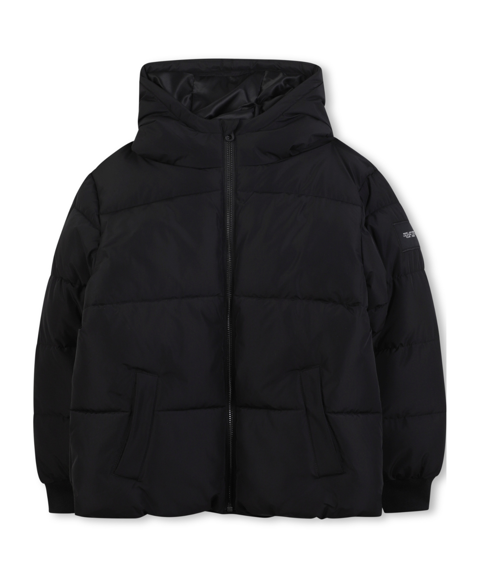 Marc Jacobs Logo Cotton Jacket In Black