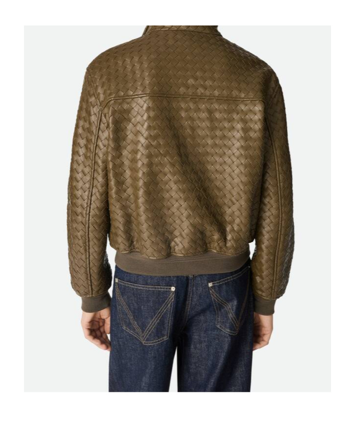 Bottega Veneta Intrecciato Leather Blouson