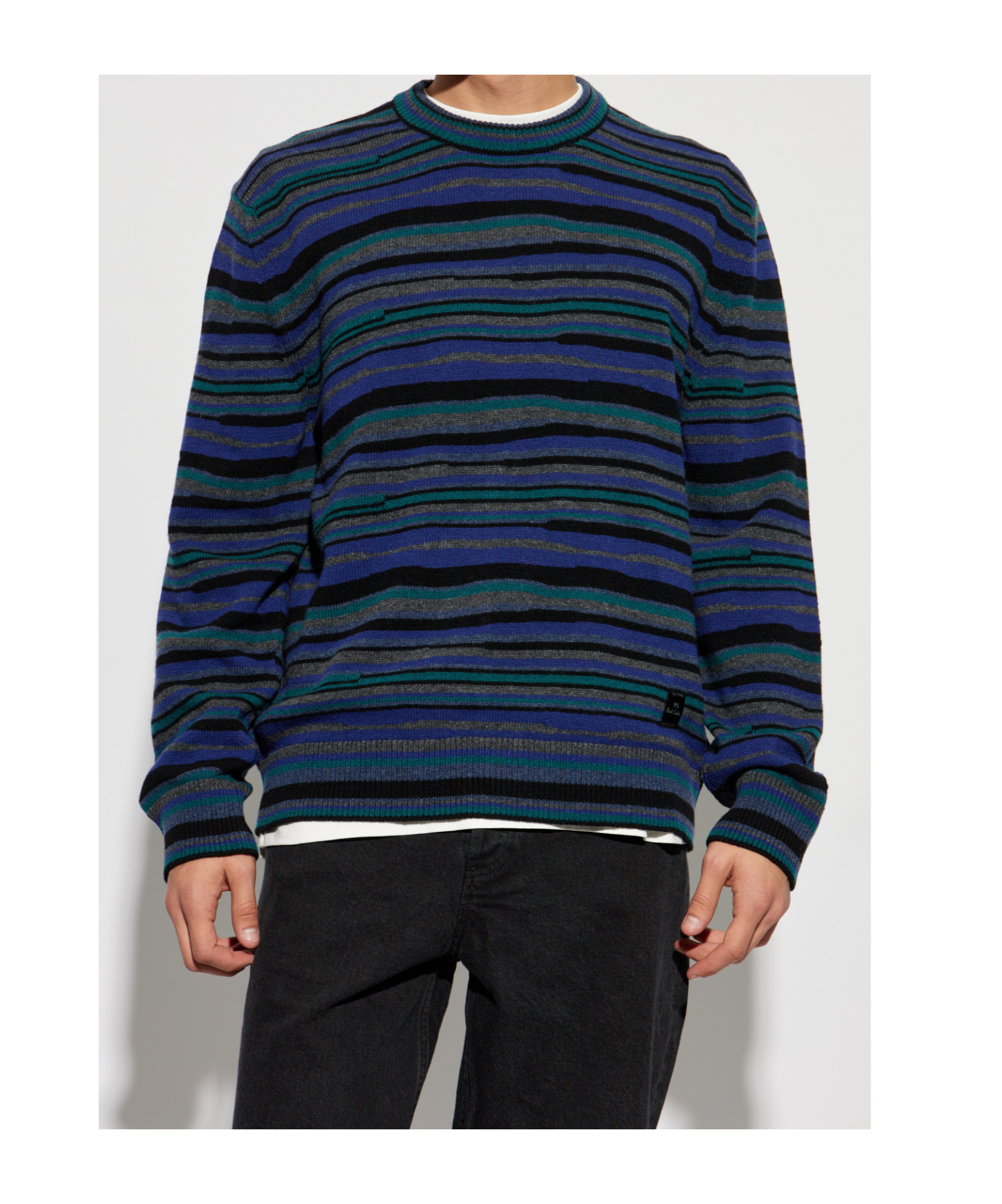 Shop Ps By Paul Smith Crew Neck Sweater In Black