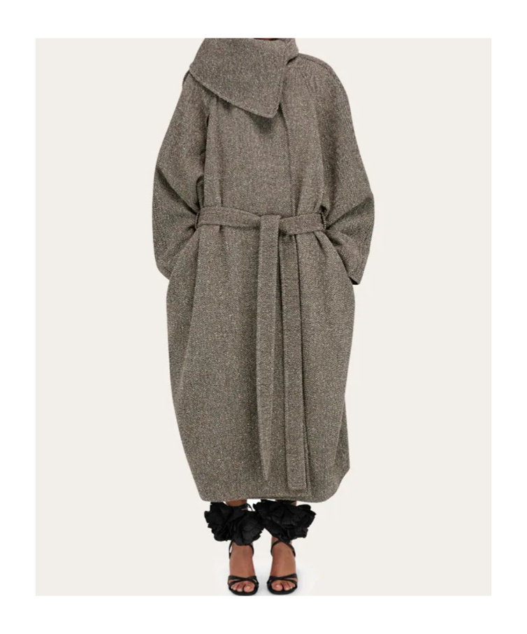 Ferragamo Oversize Asymmetrical Coat