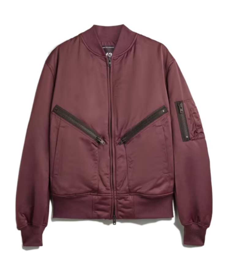Y-3 Bomber Jacket In Red
