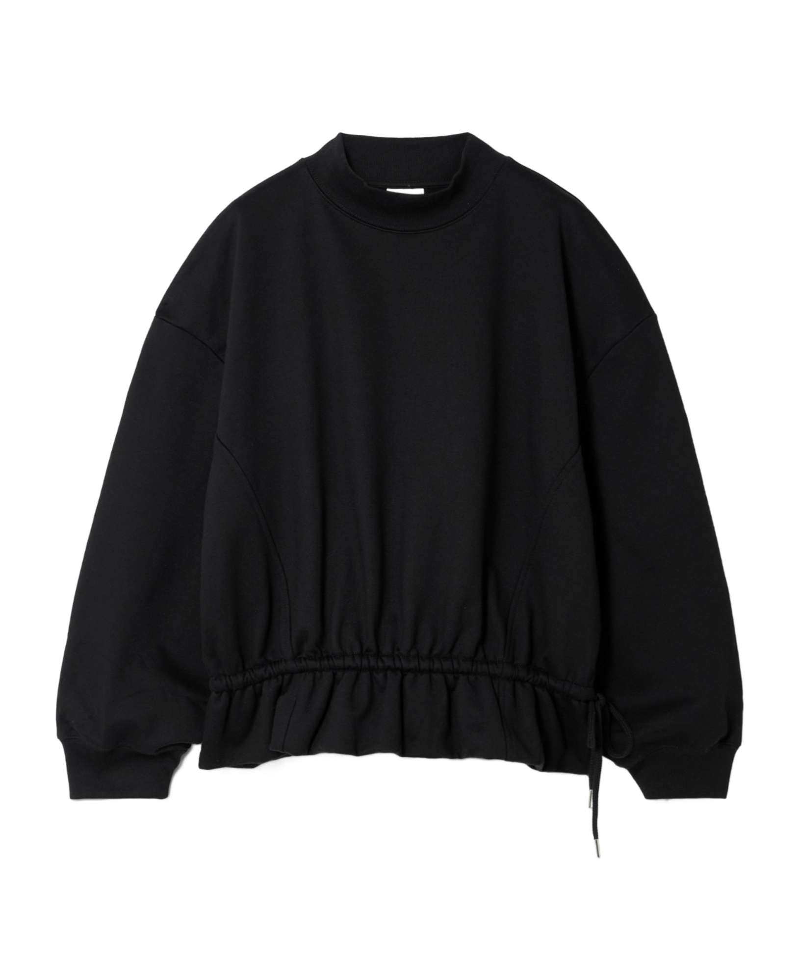 Dries Van Noten Cotton-jersey Peplum Sweatshirt In Black
