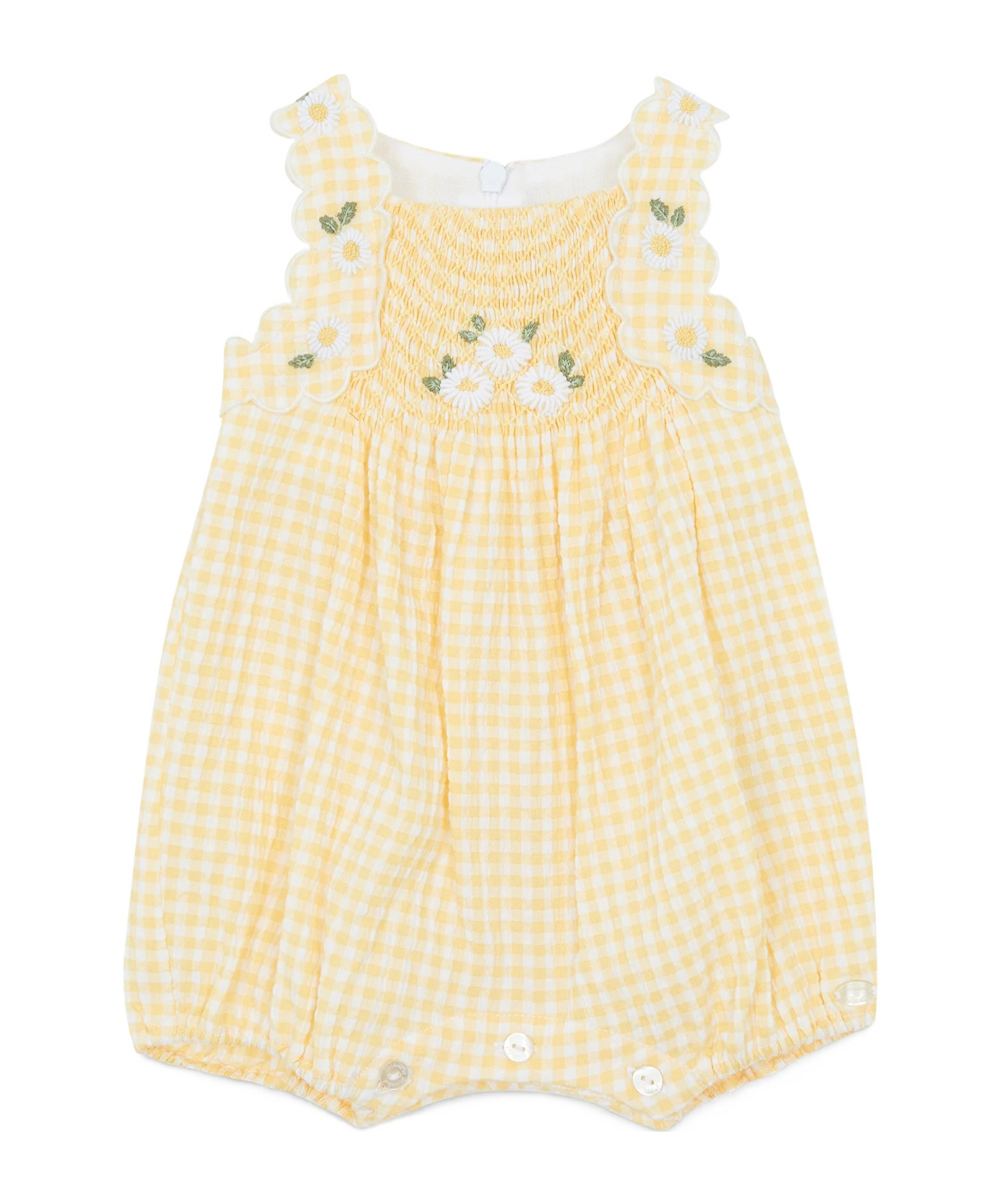 Tartine Et Chocolat Gingham-pattern Body In Yellow