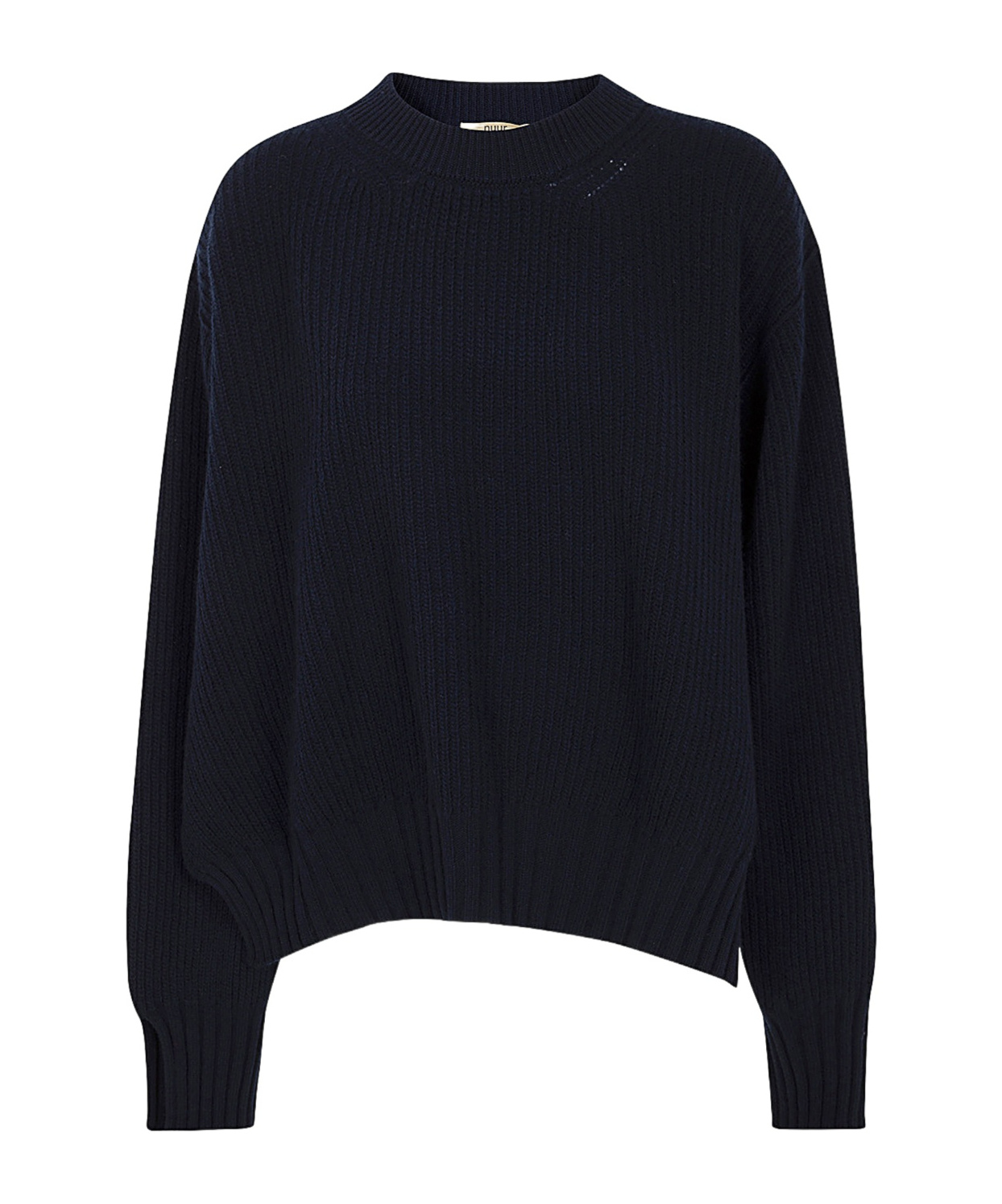 Nuur Long Sleeves Round Neck Sweater In Black