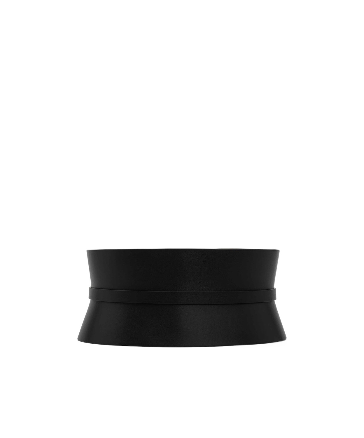 Alaïa Double Bustier Belt In Calfskin In Black