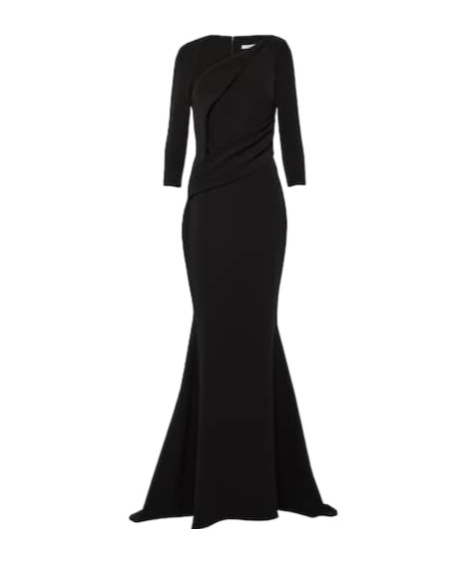 Safiyaa London Pollina Crepe Dress In Black