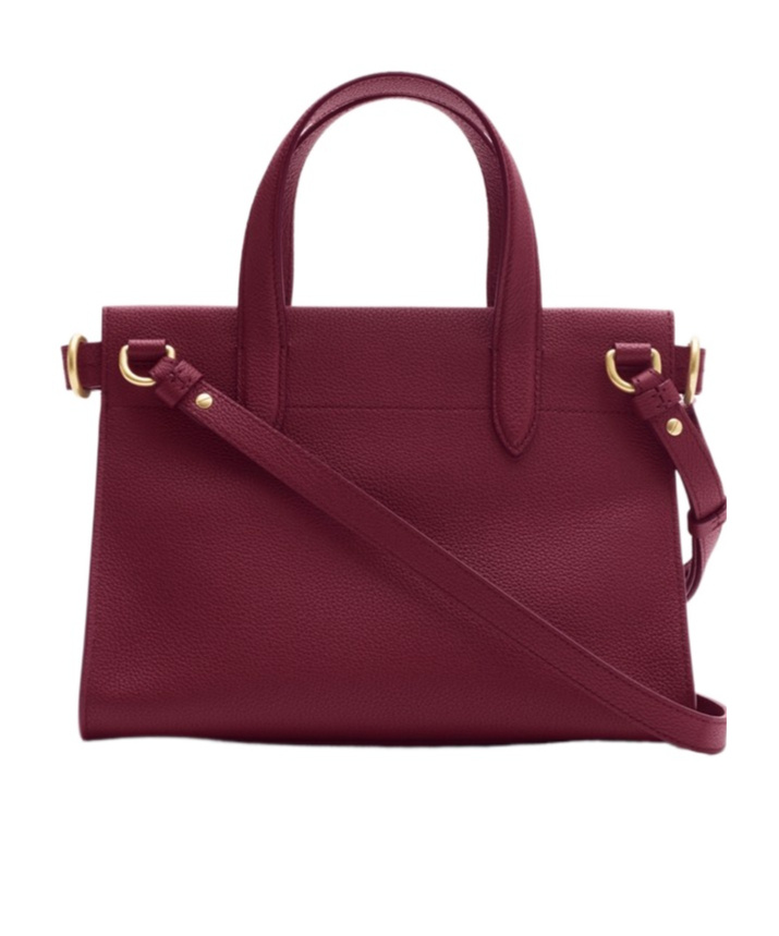 Burberry Womens Punnet Cotswolds Mini Leather Tote Bag