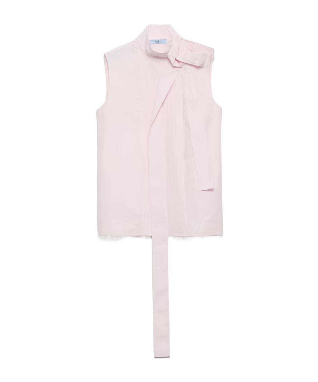 Prada Embroidered Poplin Top In Pink