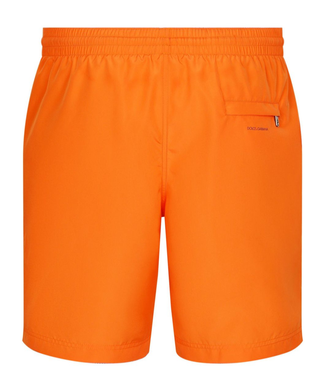 Dolce & Gabbana Logo-print Swim Shorts In Orange