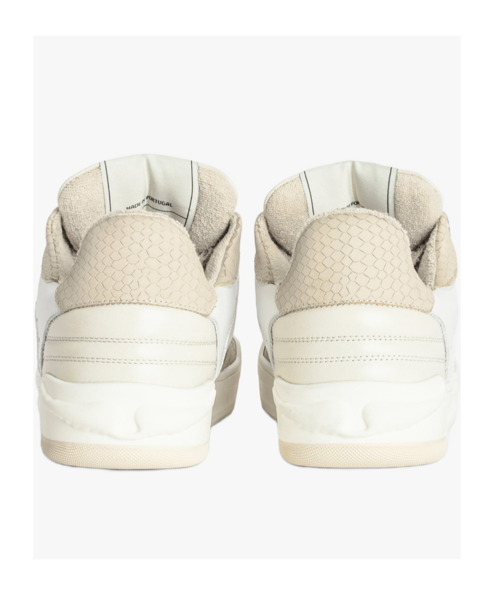 Shop Zadig & Voltaire Zadig Voltaire Wings Lace-up Sneakers In White