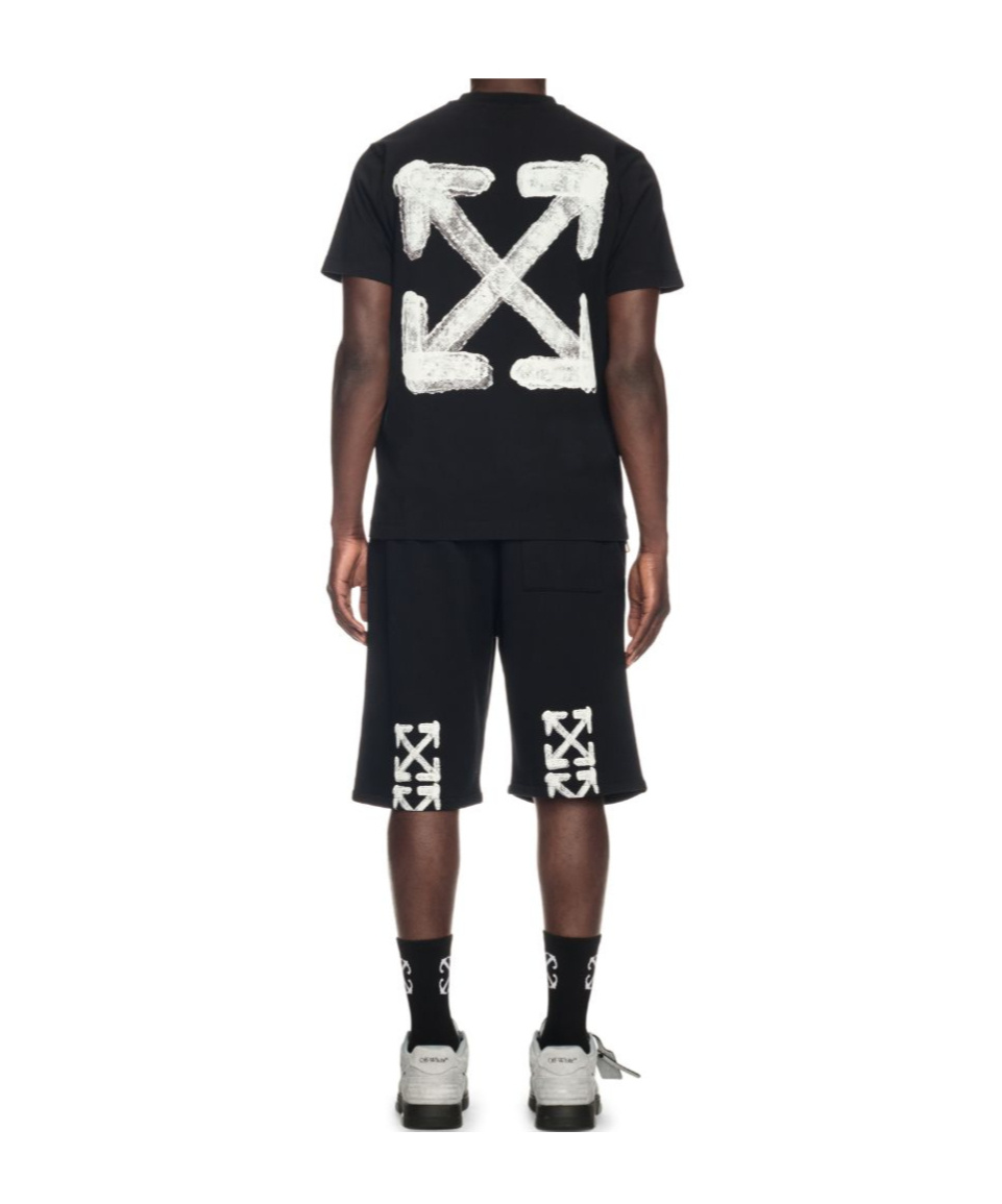 Shop Off-white Spray Arrow T-shirt In Black