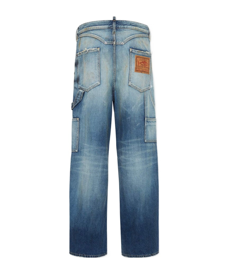 Dsquared2 Semplice Carpenter Jeans In Blue