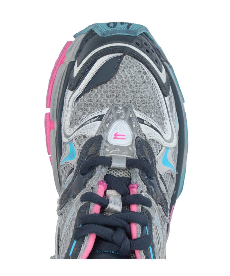 Shop Balenciaga Runner Lace-up Sneakers In Gray