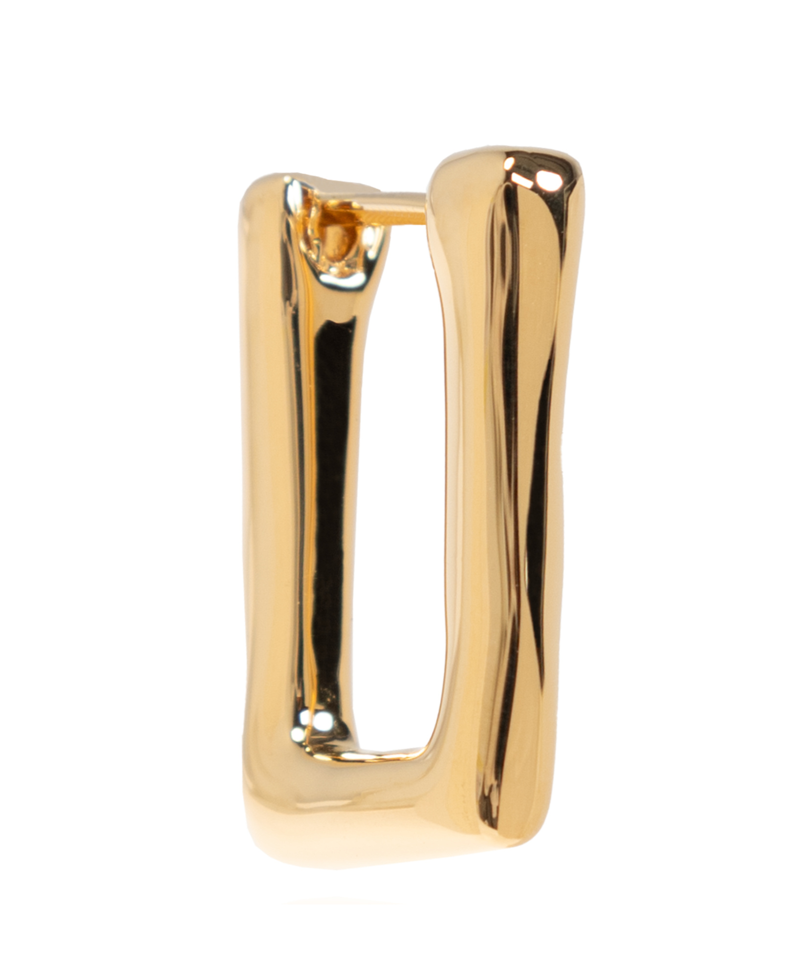 Jil Sander Rectangular Earrings In Yellow