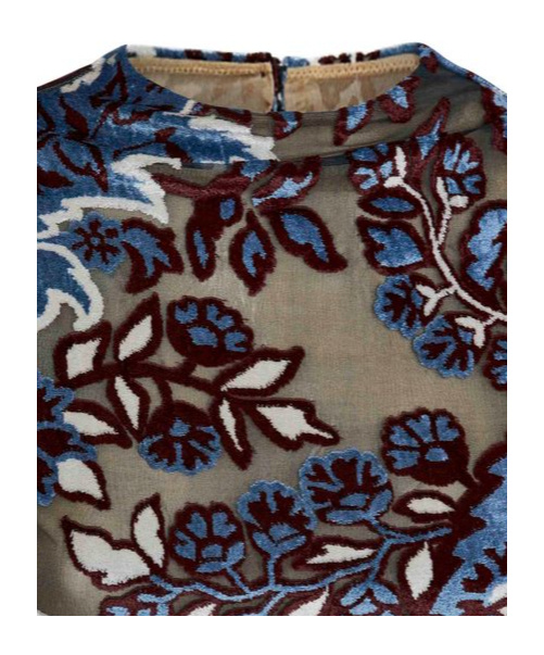 Etro Printed Crop Top In Multicolor