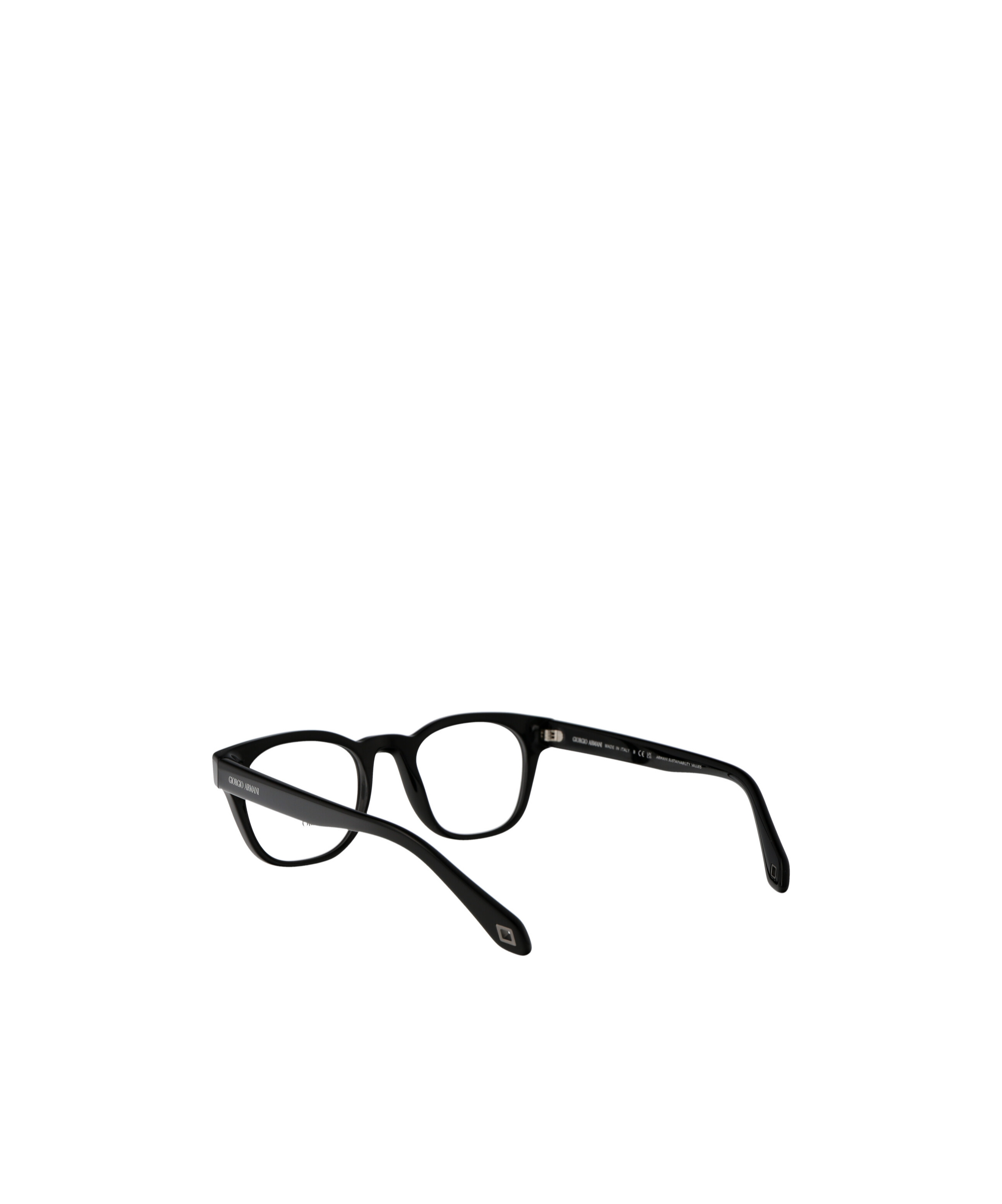 Giorgio Armani Logo Flat Mirror In Black