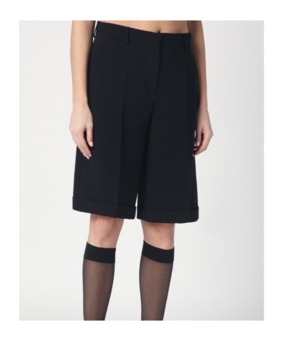 Moschino Belt-loop Shorts In Black
