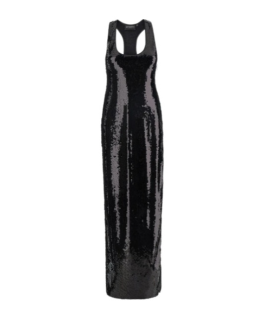 Retroféte Wide Neck Sequin Dress