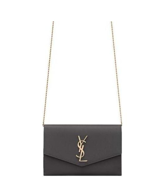Saint Laurent Uptown Logo Crossbody Bag In Black