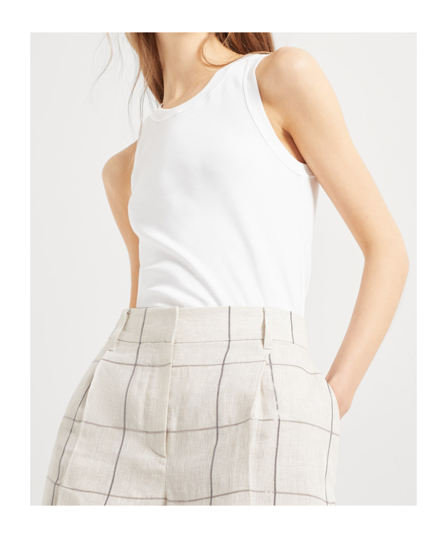 Brunello Cucinelli Wide-leg Shorts In Nude