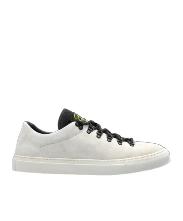 Stone Island Compass-patch Sneakers In Nude