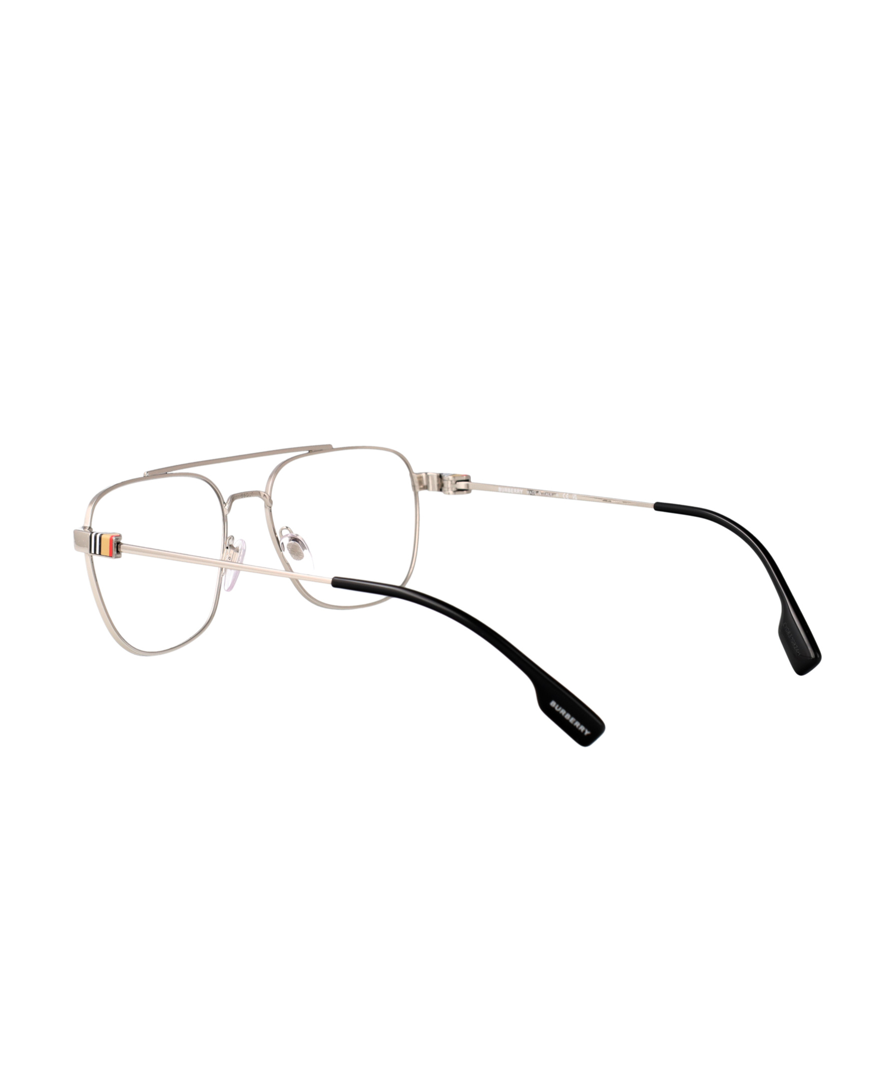 Burberry Eyewear Square Frame Glasses In Metallic