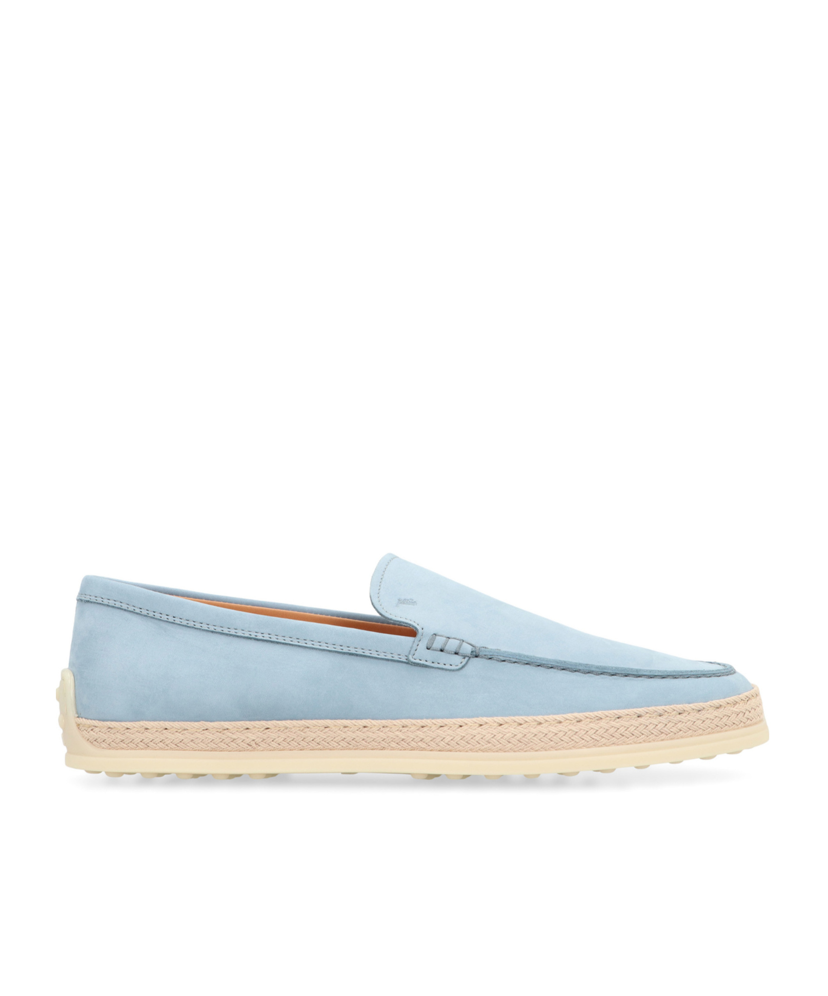 Tod's Round Toe Loafers In Blue