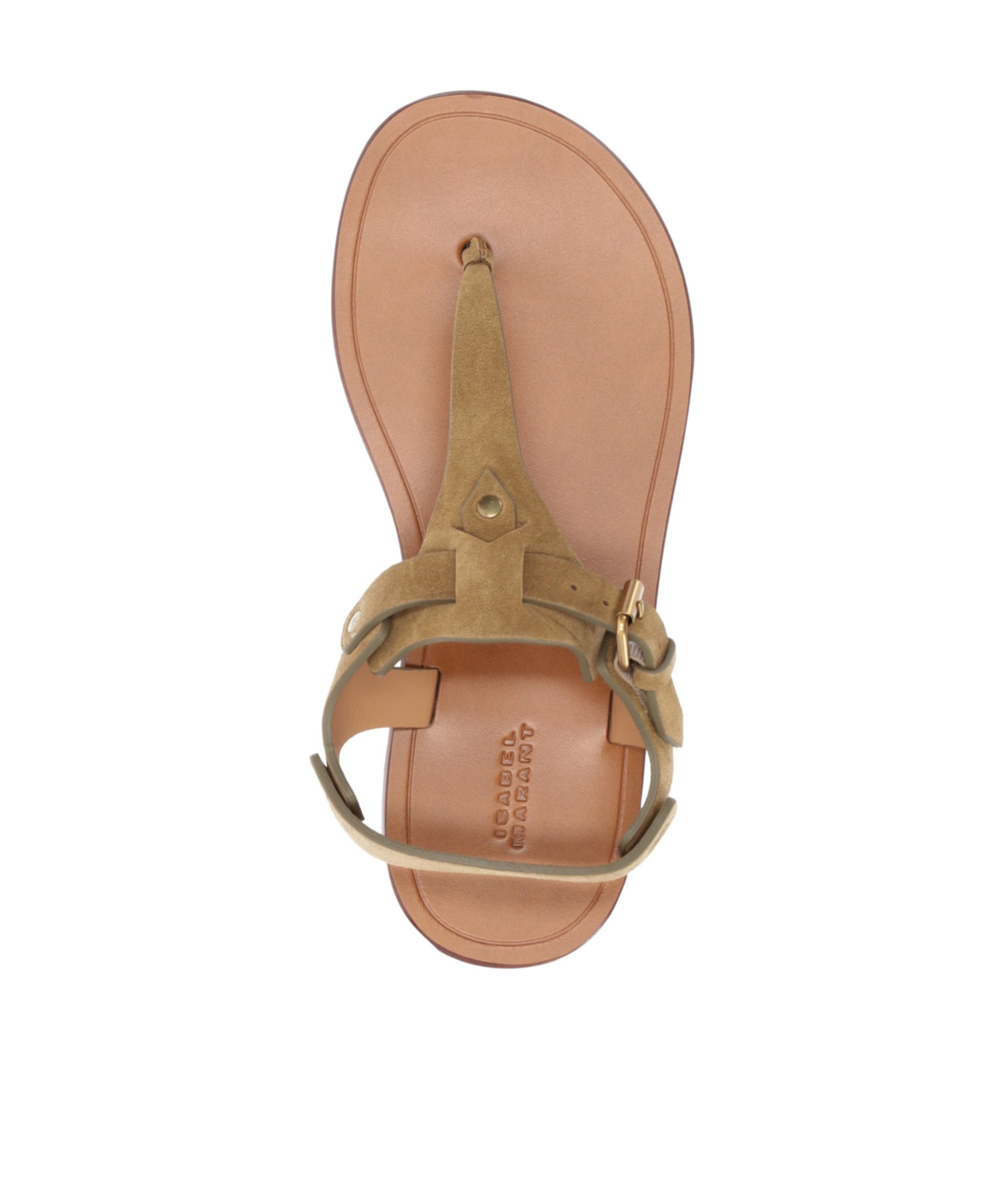 Isabel Marant Akel Leather T-strap Sandals