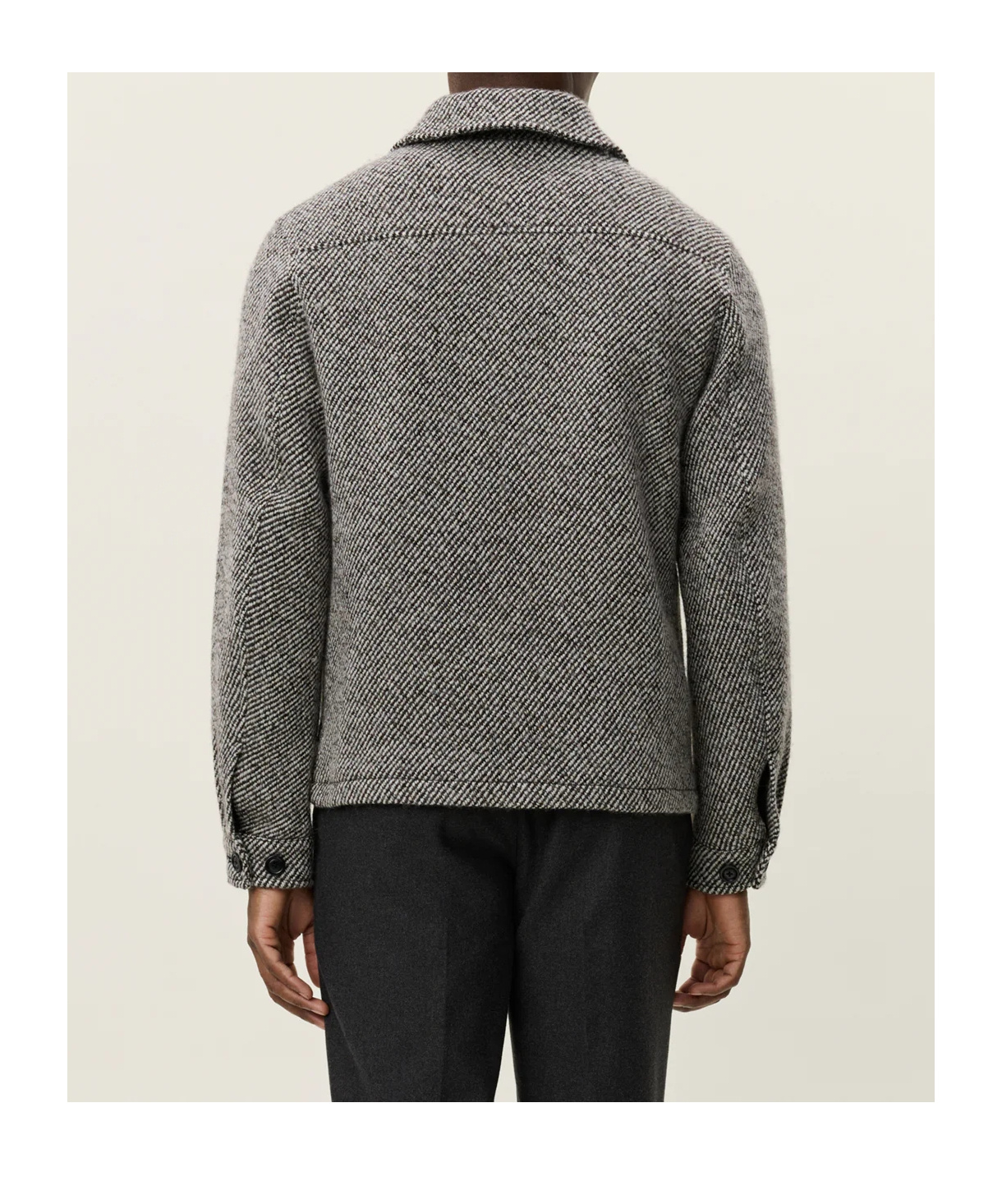 Les Deux Marseille Twill Wool Jacket In Neutral