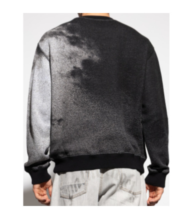 Palm Angels Palm Culture Print Crewneck Sweater In Black