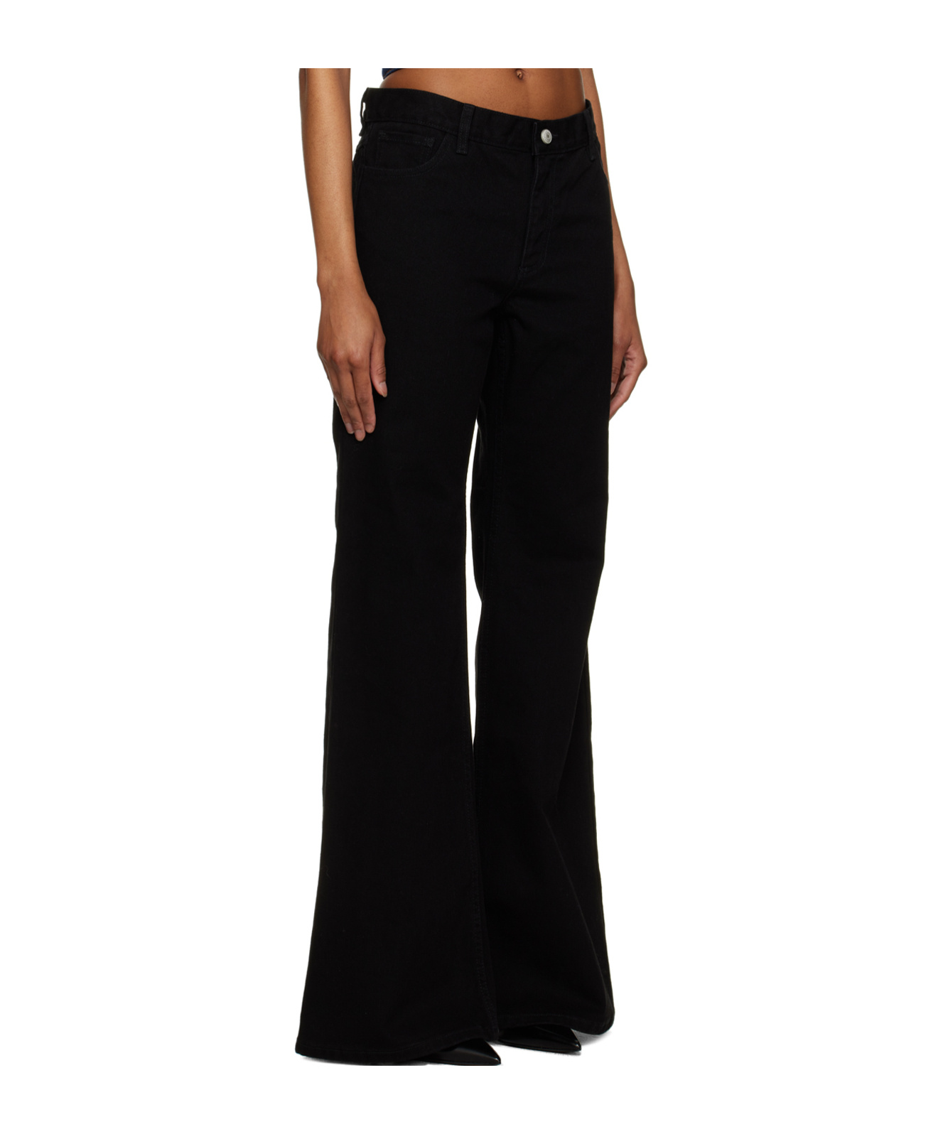 Magda Butrym Flare High Waist Jeans In Black