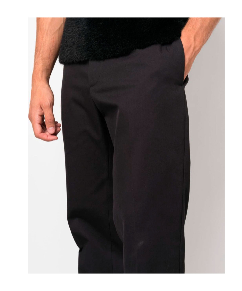 Jil Sander Straight-leg Cotton Trousers In Blue