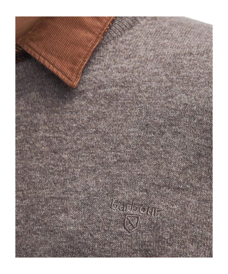Barbour Long-sleeved Sweater In Gray