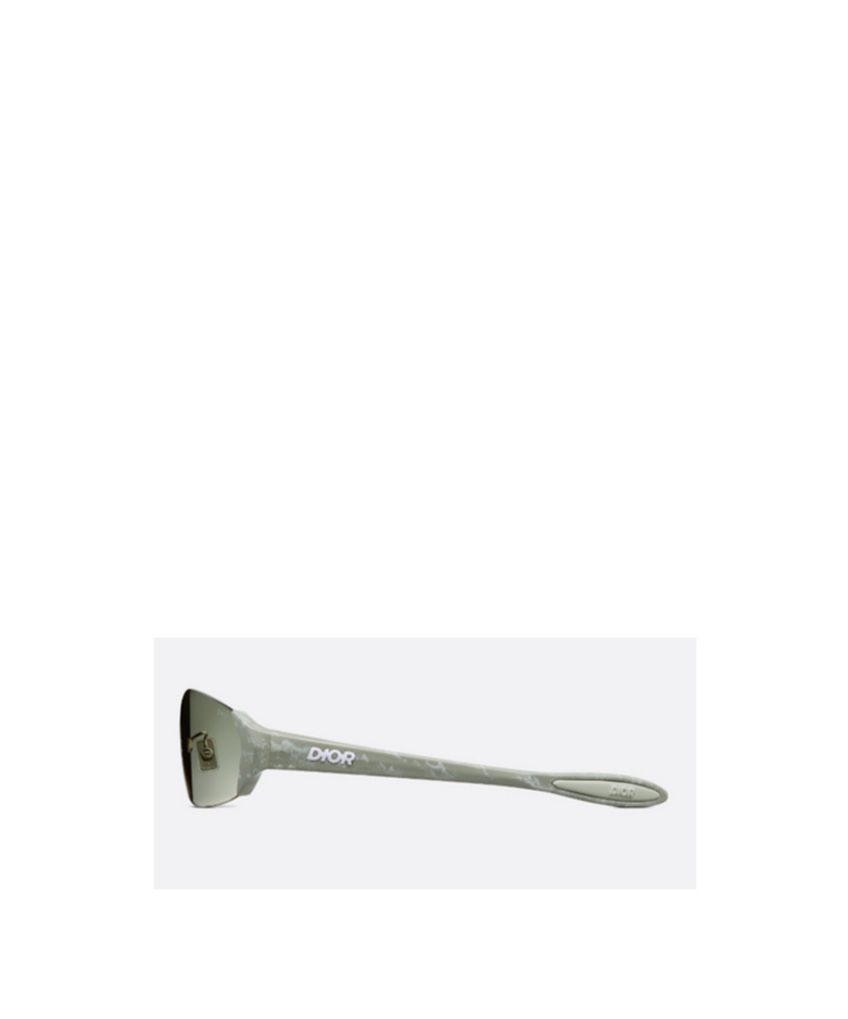 Dior Rimless Sunglasses In Green