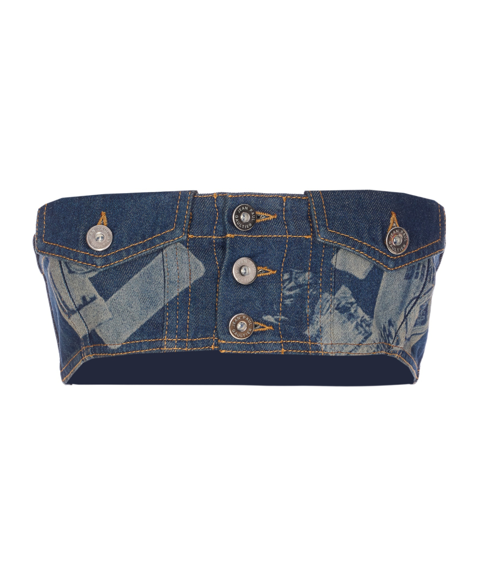 Jean Paul Gaultier Sleeveless Vest In Blue