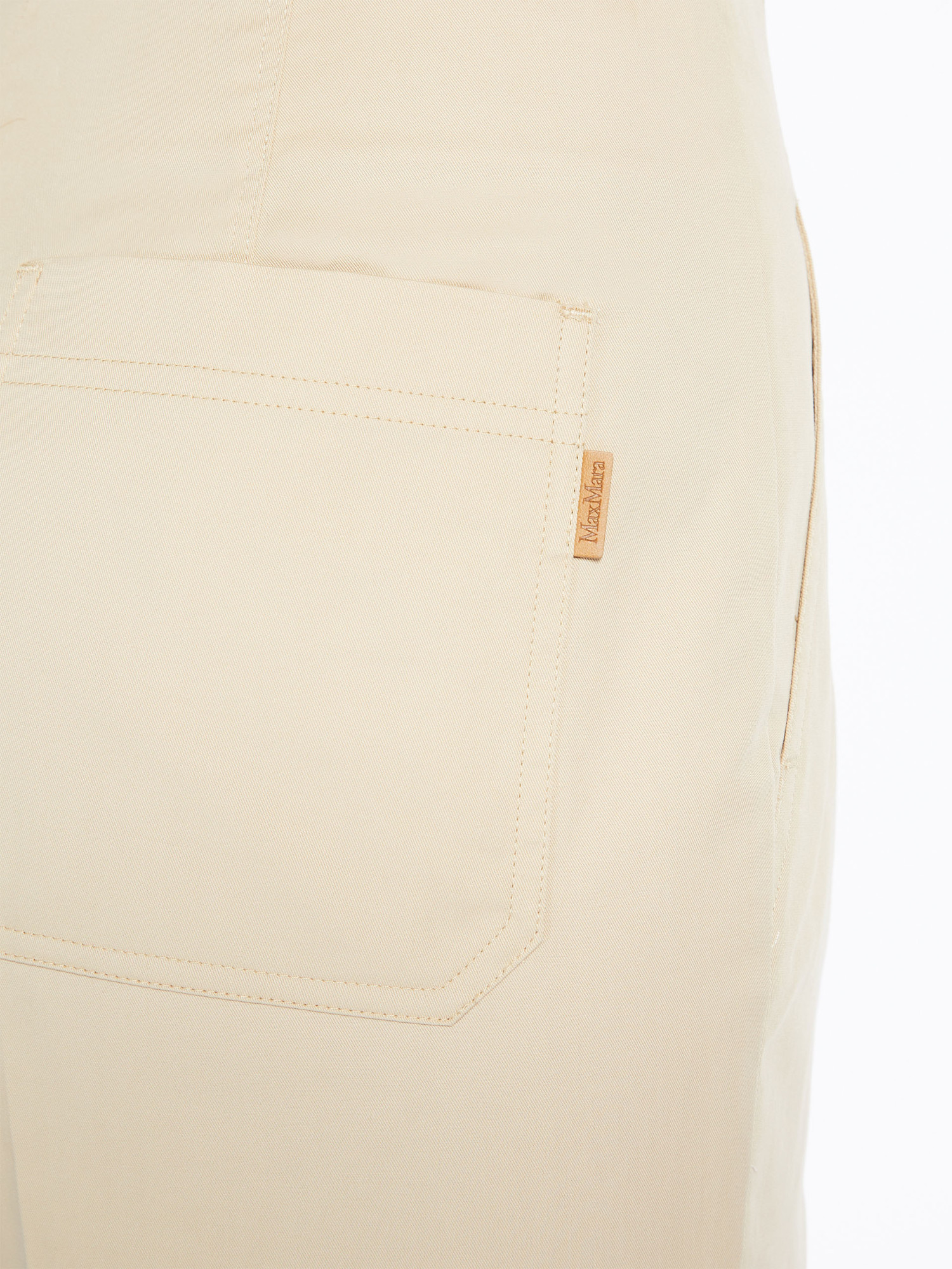 Max Mara Fold Design Casual Pants In Nude