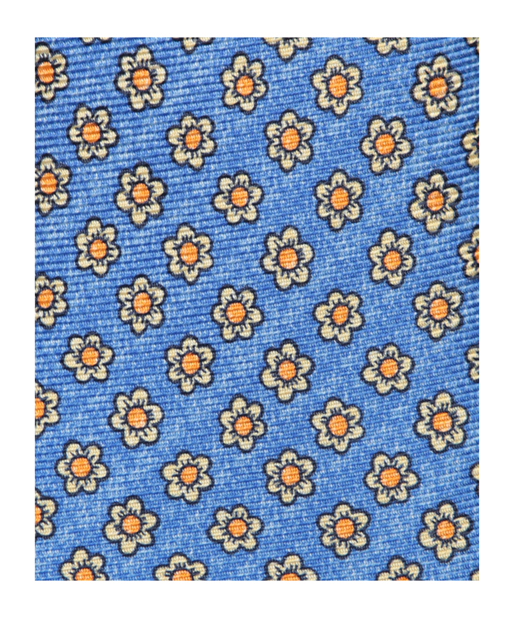 Kiton Micro Pattern Blue Diamond Tie In Blue