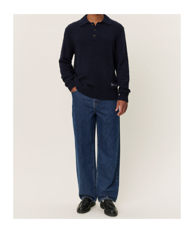 Les Deux Long-sleeved Sweater In Black