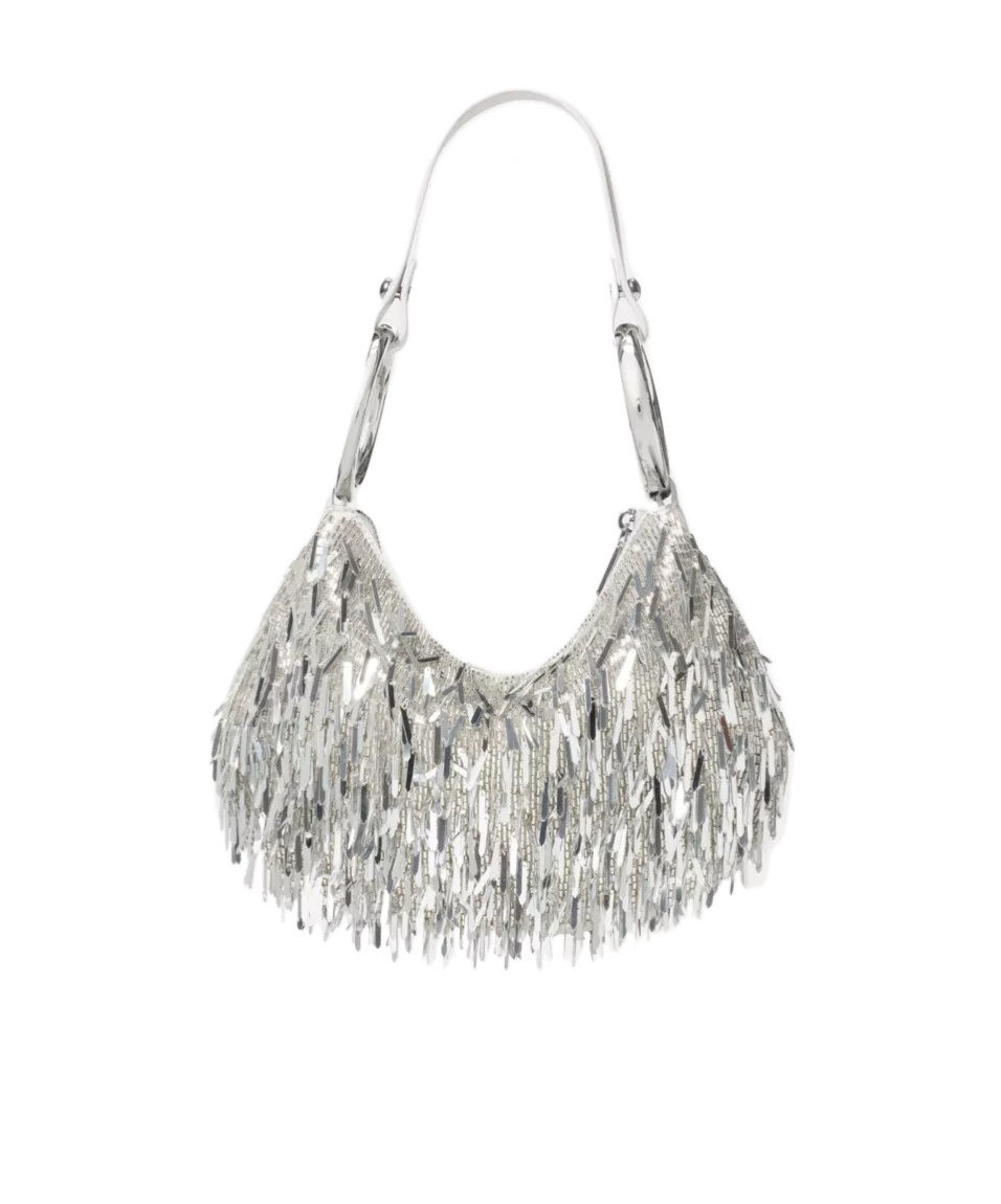 Kate Spade The Embellished Bangle Bag In Silver