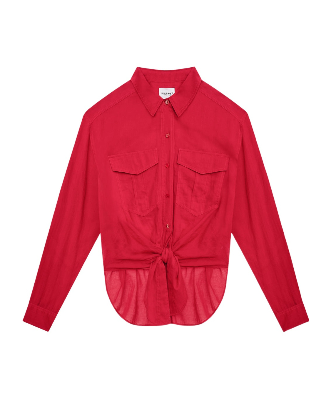 Isabel Marant Étoile Nath Shirt In Red
