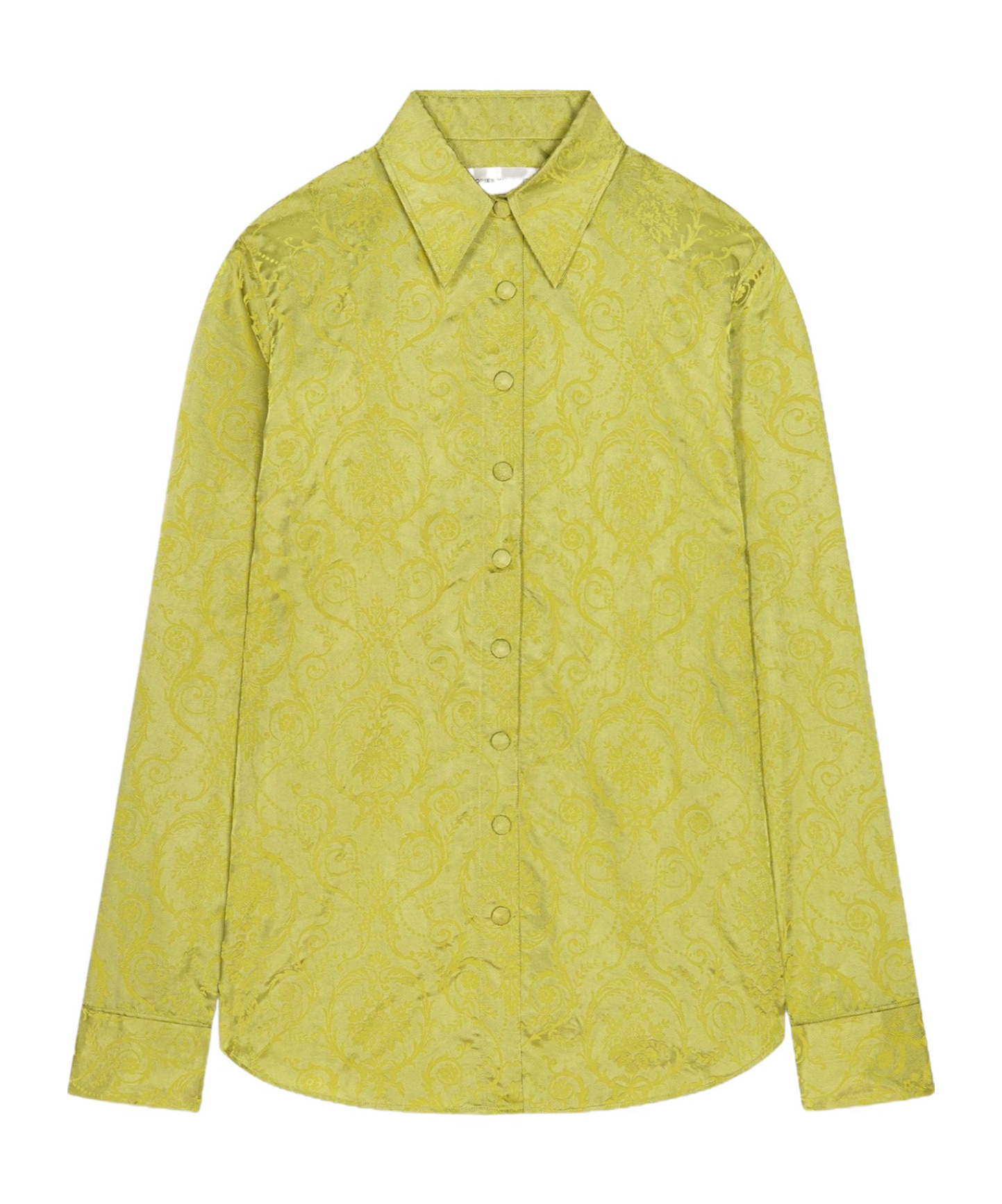 Dries Van Noten Shirt With Baroque Paisley Pattern In Green
