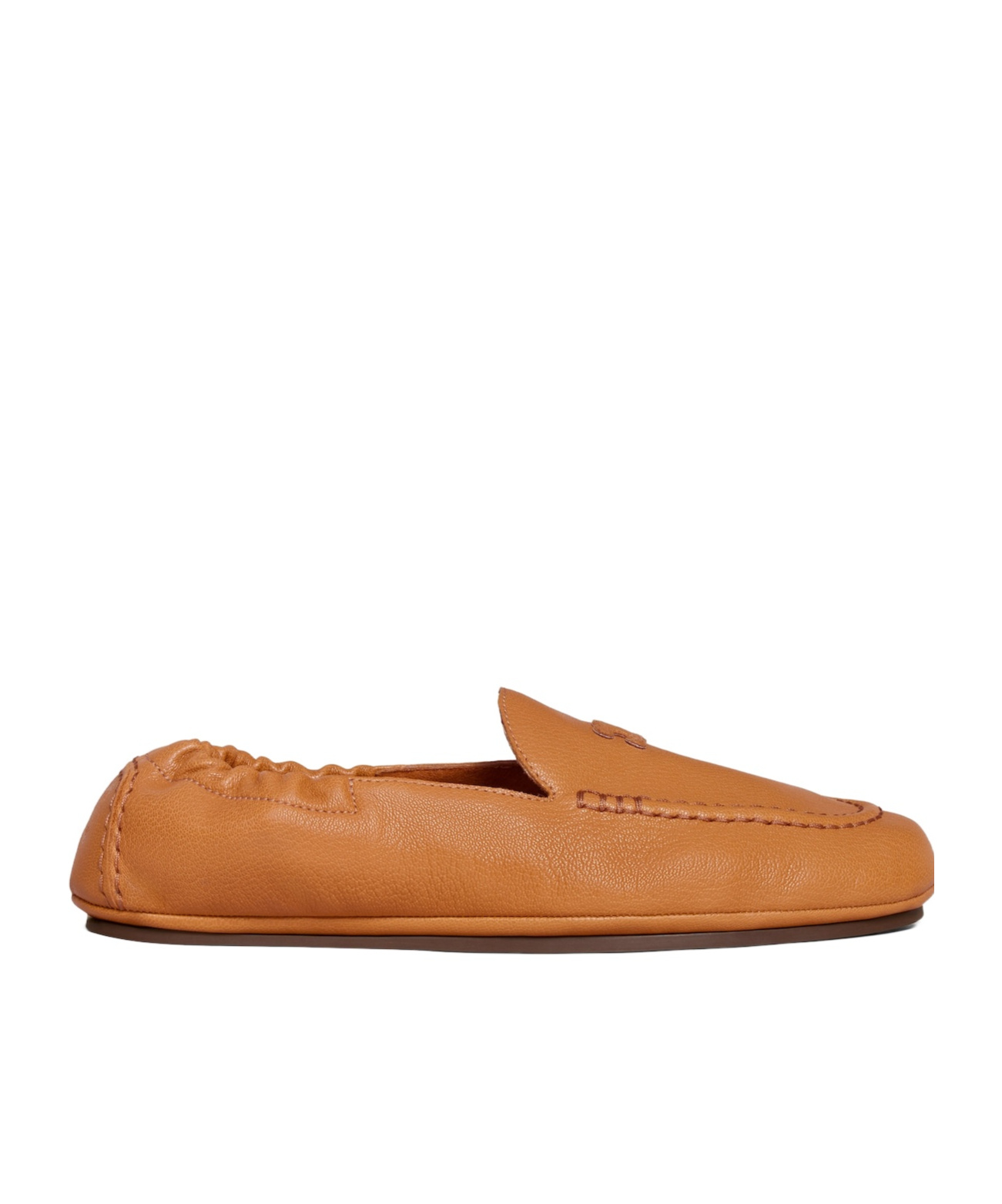 Celine Adam - Slip-on Loafer In Goatskin In Brown