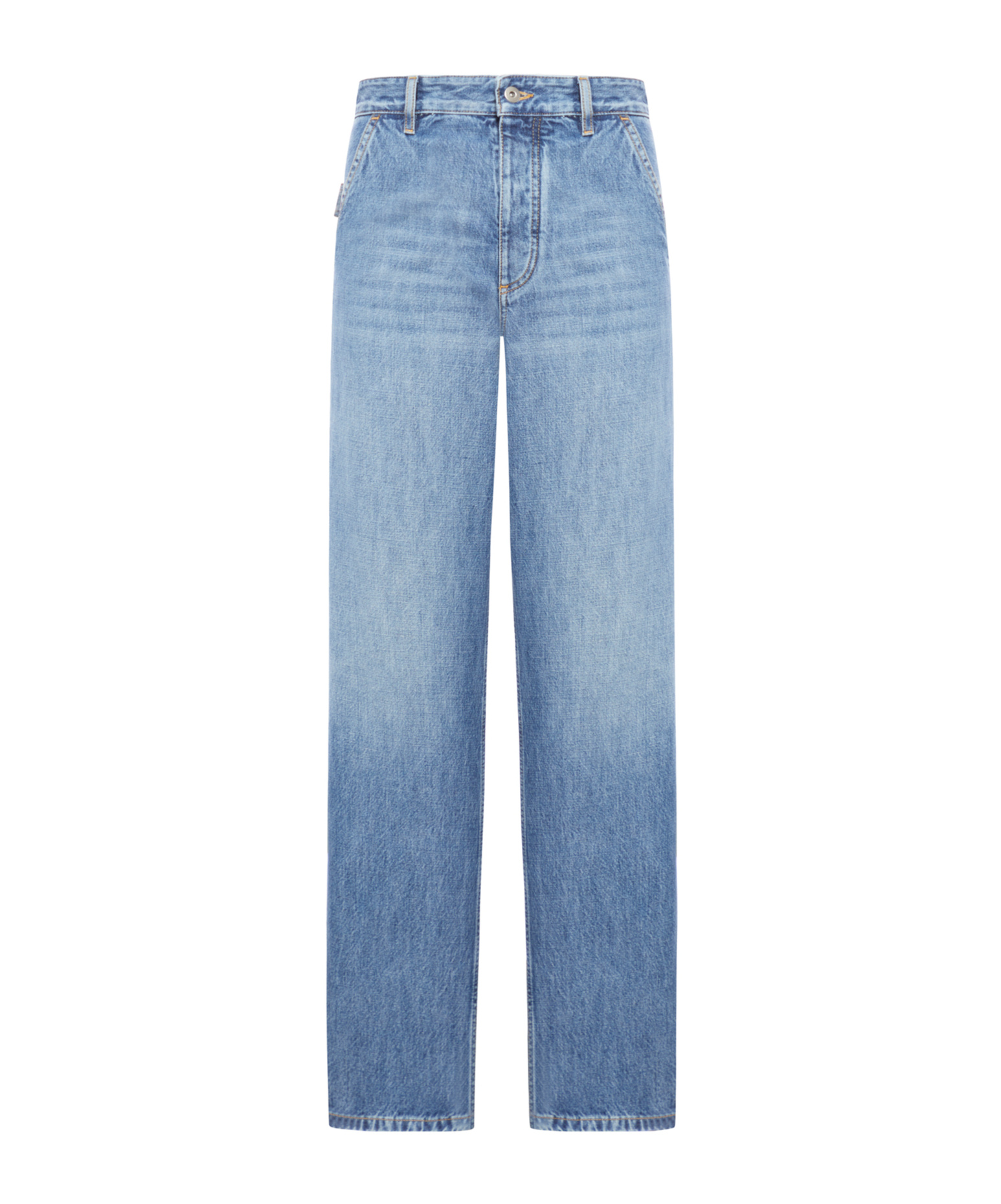 Bottega Veneta Vintage Wash Cargo Denim In Blue