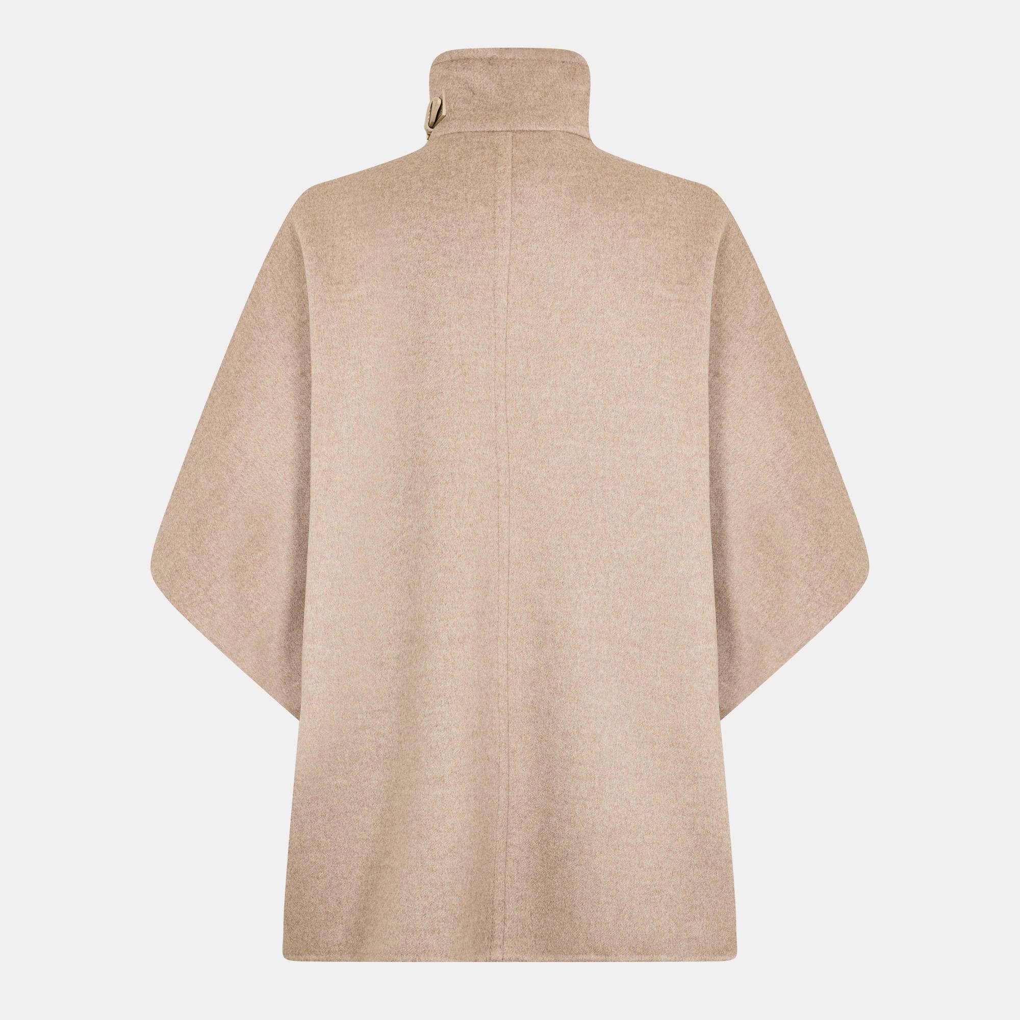 Max Mara Draped Cape In Nude