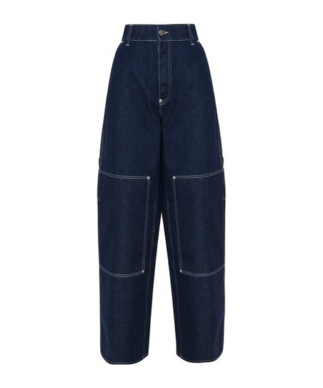 Stella Mccartney Cargo Jeans S-wave In Black