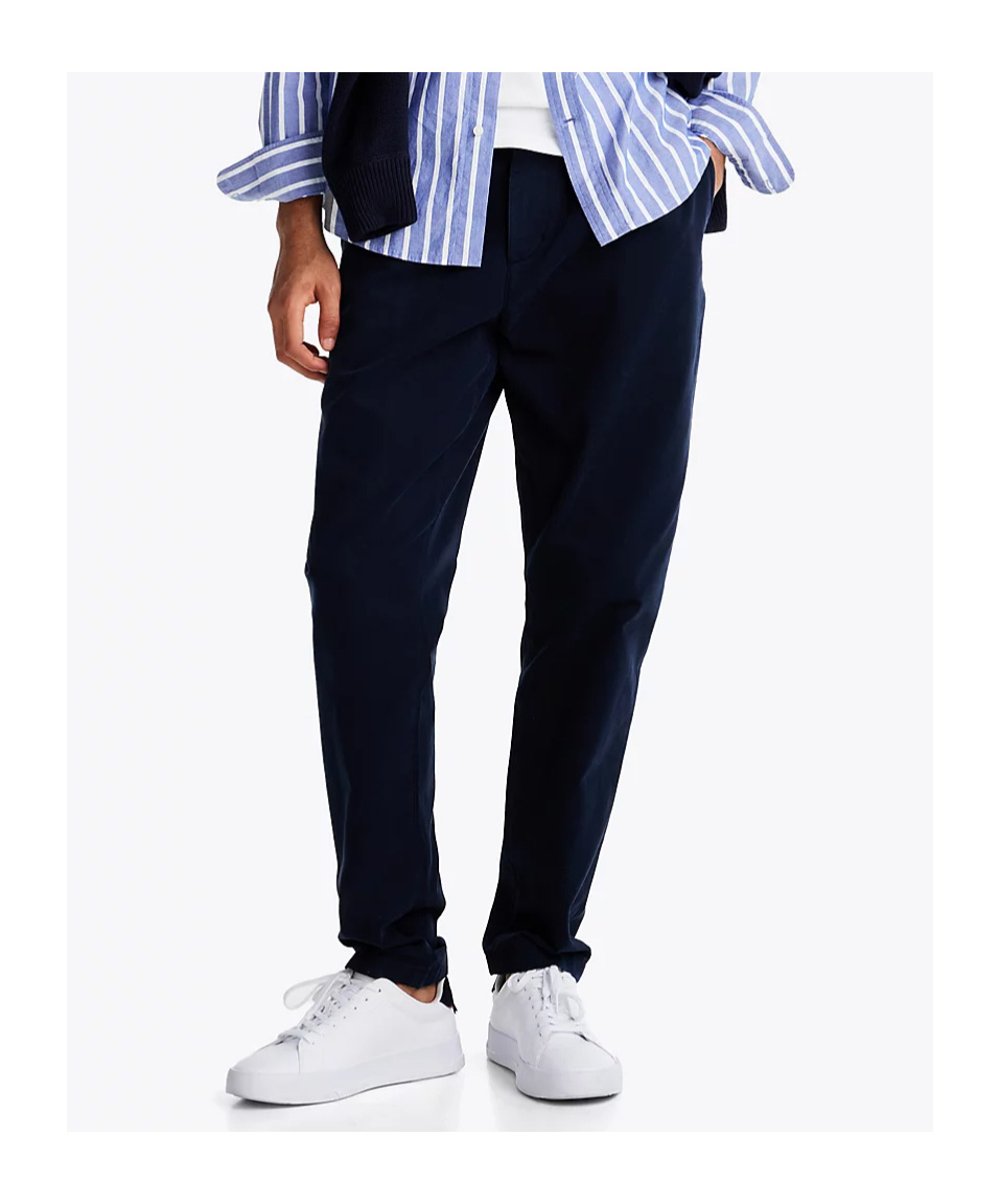 Tommy Hilfiger Belt-loop Casual Pants In Black