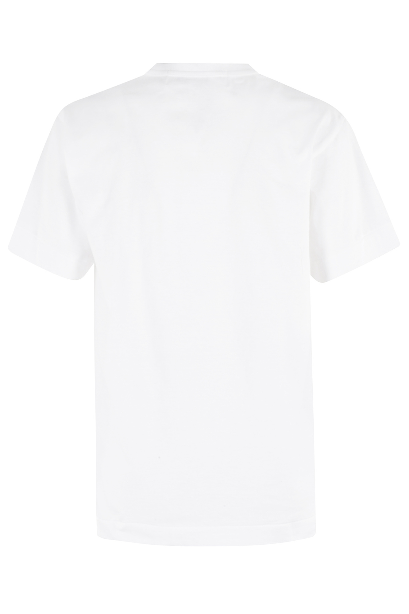 Comme Des Garçons Play Printed Red Heart T-shirt In White
