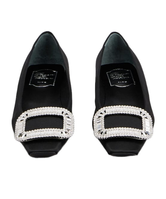 Roger Vivier Ballet Flats In Black