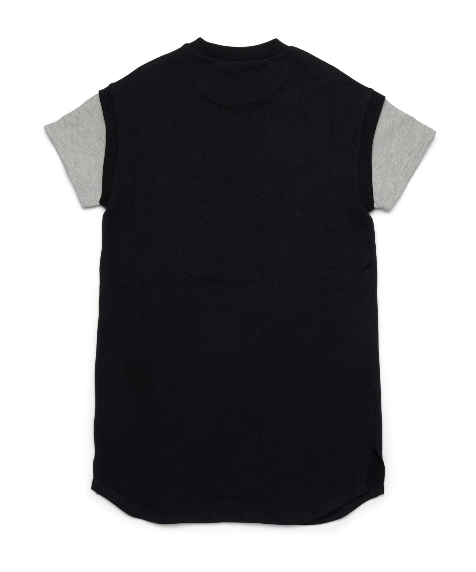 Marni Fleece Mini Dress With Strass Logo Kids In Black